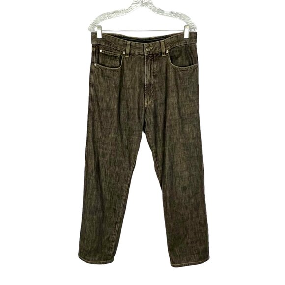 Ermenegildo Zegna Mens Gray Straight Leg Jeans made in Italy D-TK-6297 size 34 - Picture 1 of 11